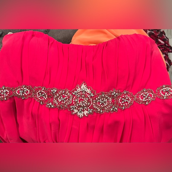 Cindy USA Strapless Hot Pink Dress in 4x (runs small) - Picture 3 of 5